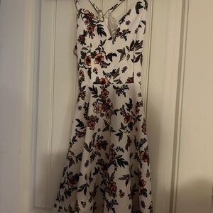 No Boundaries Strapless Dress with Floral Design